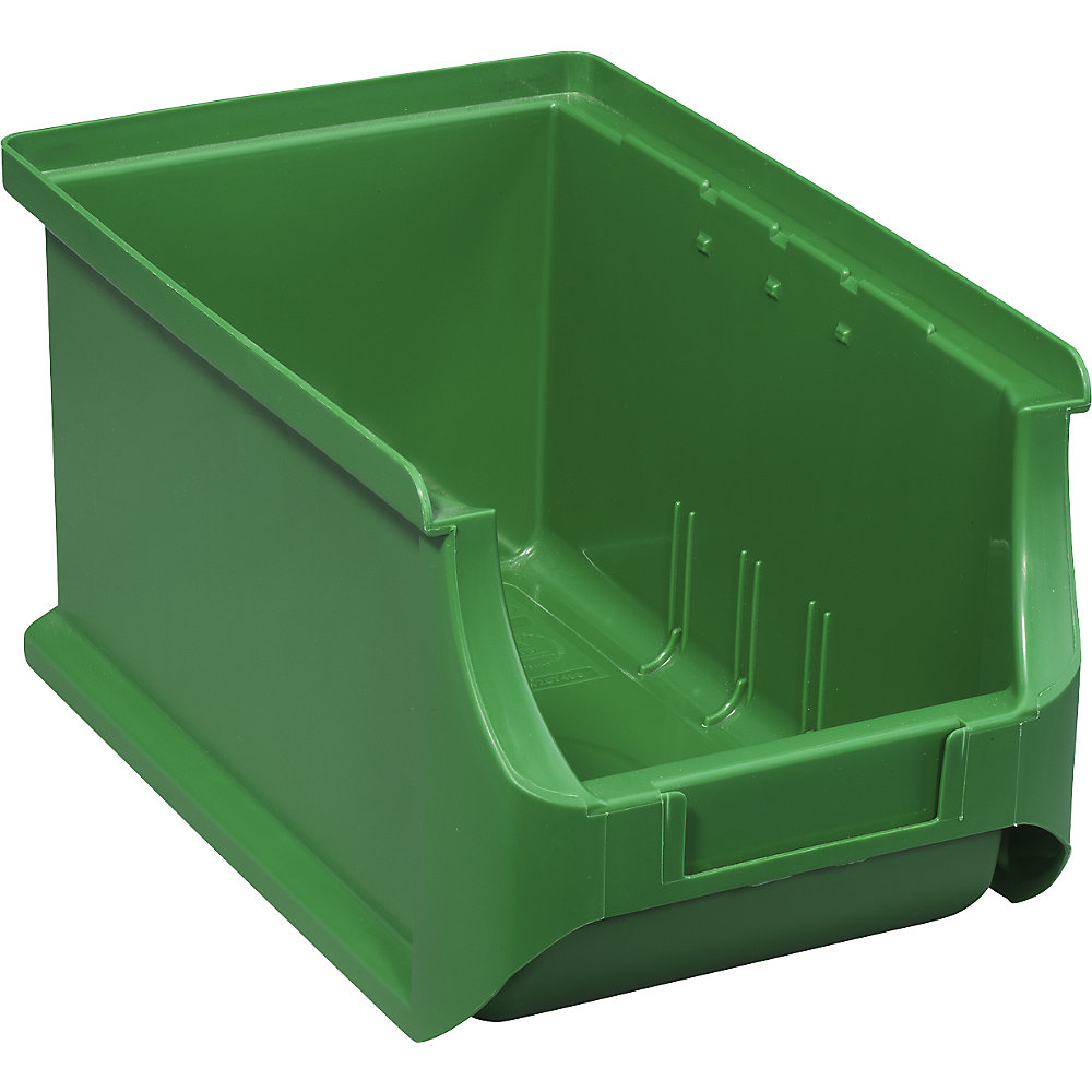Open fronted storage bin, LxWxH 235 x 150 x 125 mm, pack of 24, green