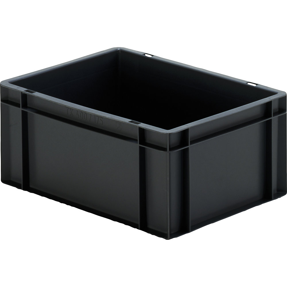 Cassetta impilabile ESD, in polipropilene, lungh. x largh. x alt. 400 x 300 x 175 mm, conf. da 4 pezzi