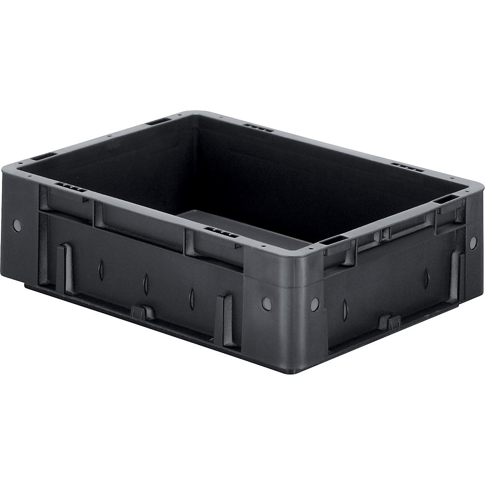 Contenitore per carichi pesanti ESD Euro, in polipropilene, lungh. x largh. x alt. 400 x 300 x 210 mm, conf. da 4 pezzi