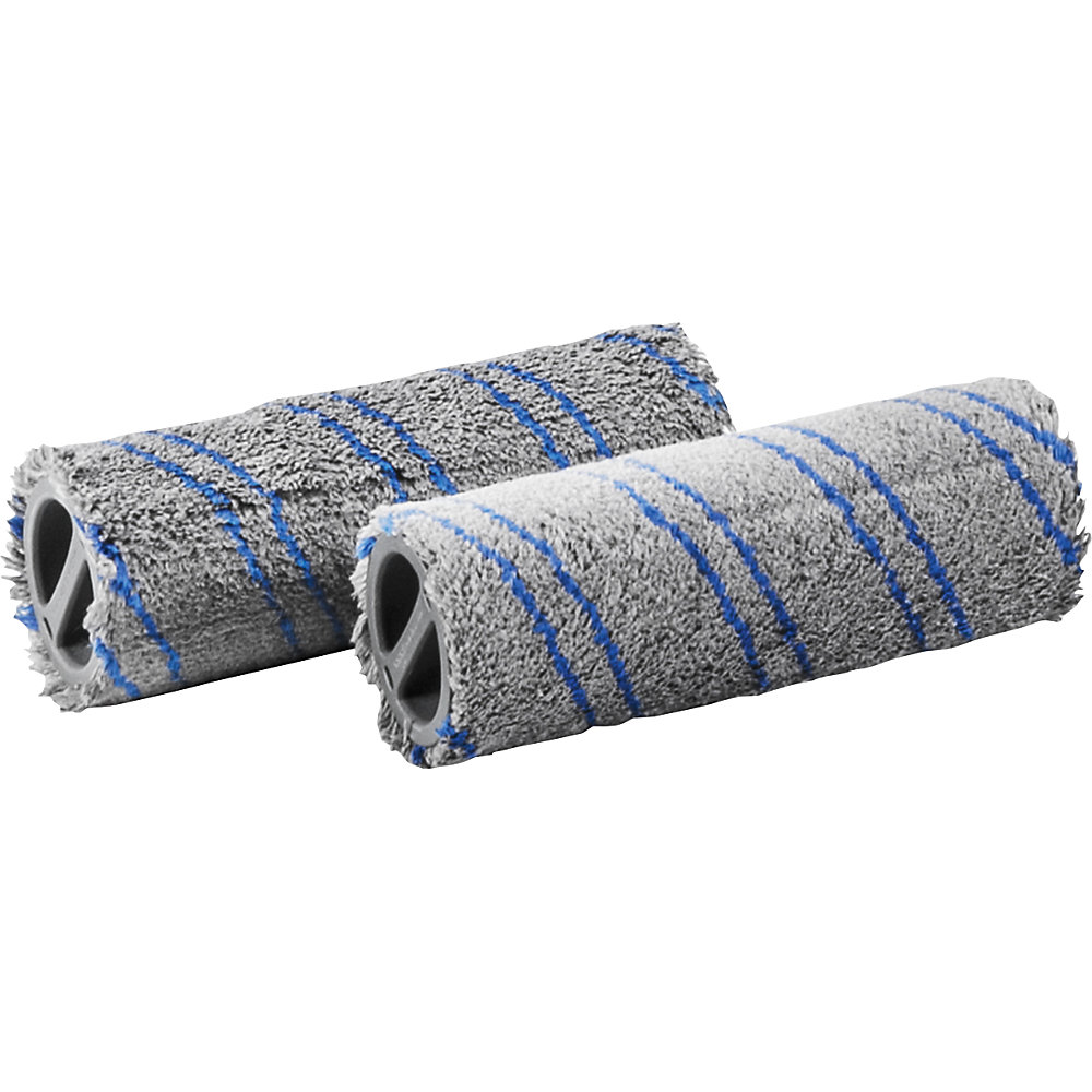 Kärcher Roller set for floor scrubber, for sensitive hard floors, 1 pair, grey/blue