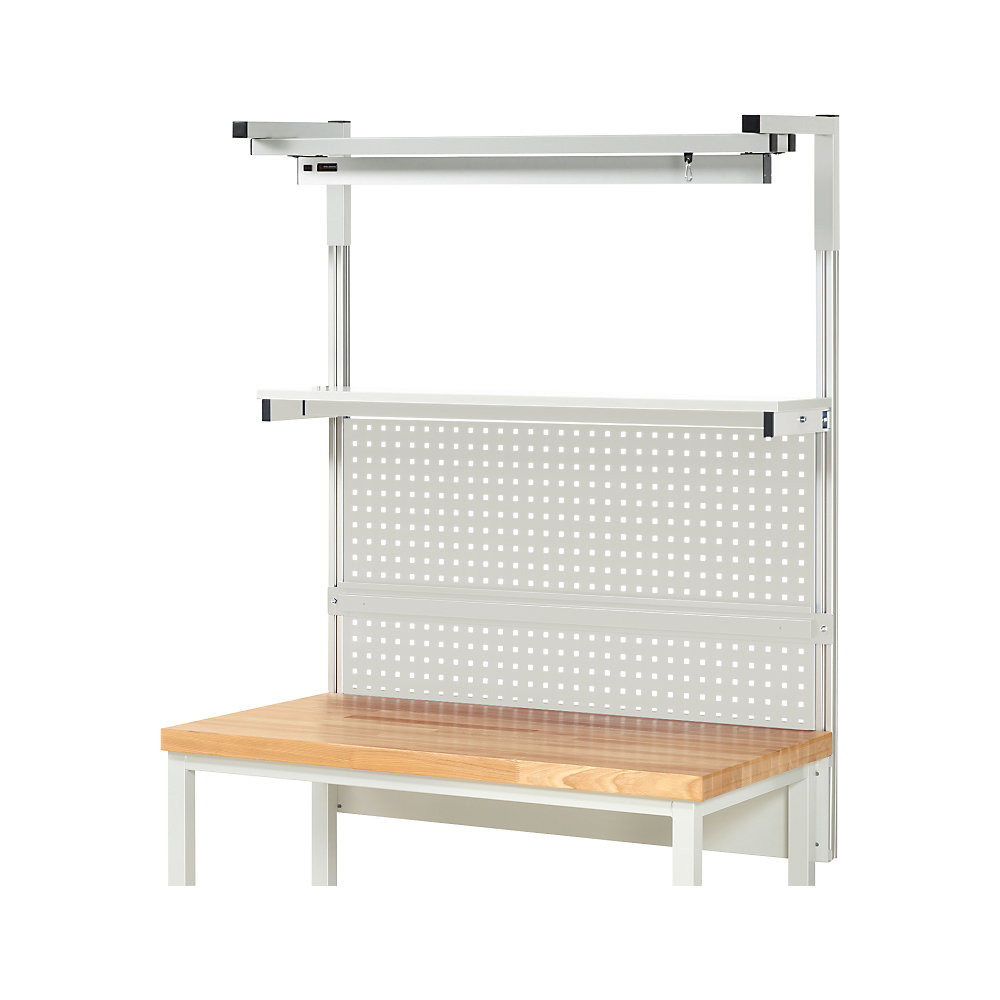 System-Aufbau-Komplettset 4, für Werkbank, Breite 1250 mm RAU