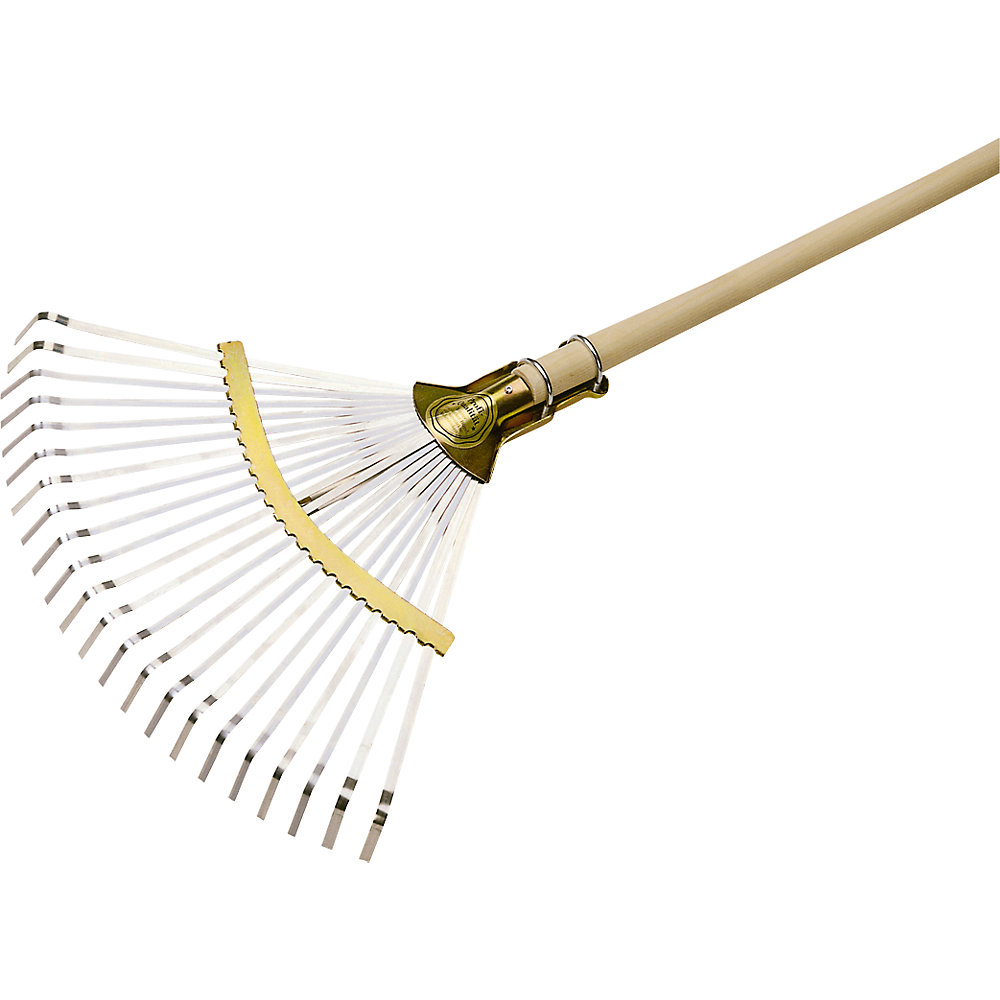 FLORA Professional leaf rake, with adjustable working width, pack of 5, with handle
