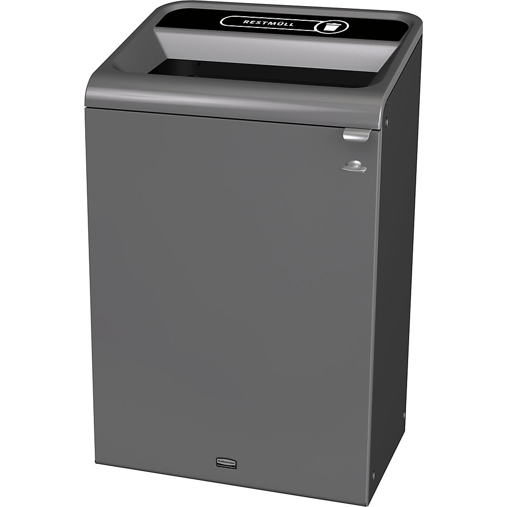 Rubbermaid Contenitore per la raccolta differenziata Configure™, capacità 57 l, acciaio inox / nero