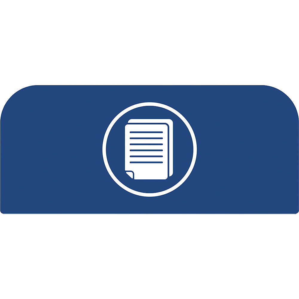 Rubbermaid Pittogramma Configure™, per contenitori da 57 litri, blu