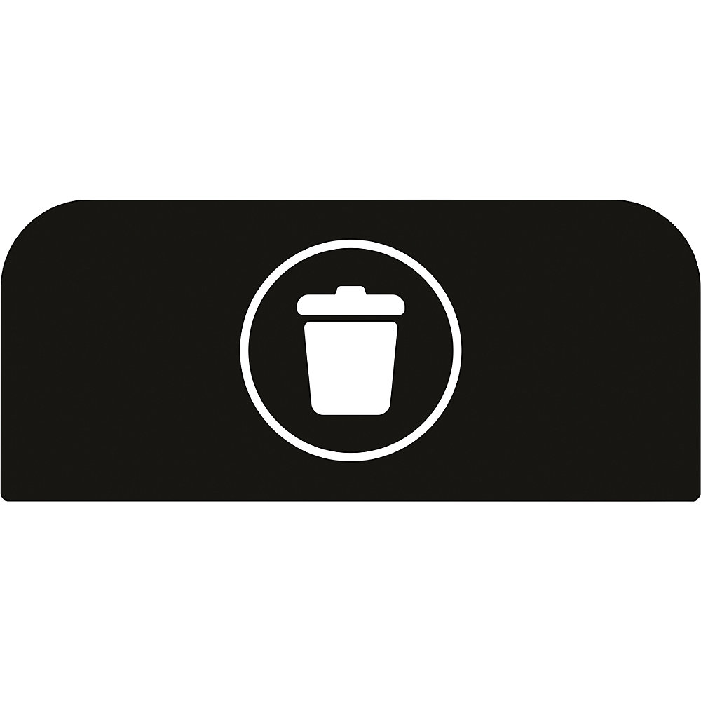 Rubbermaid Pittogramma Configure™, per contenitori da 57 litri, nero