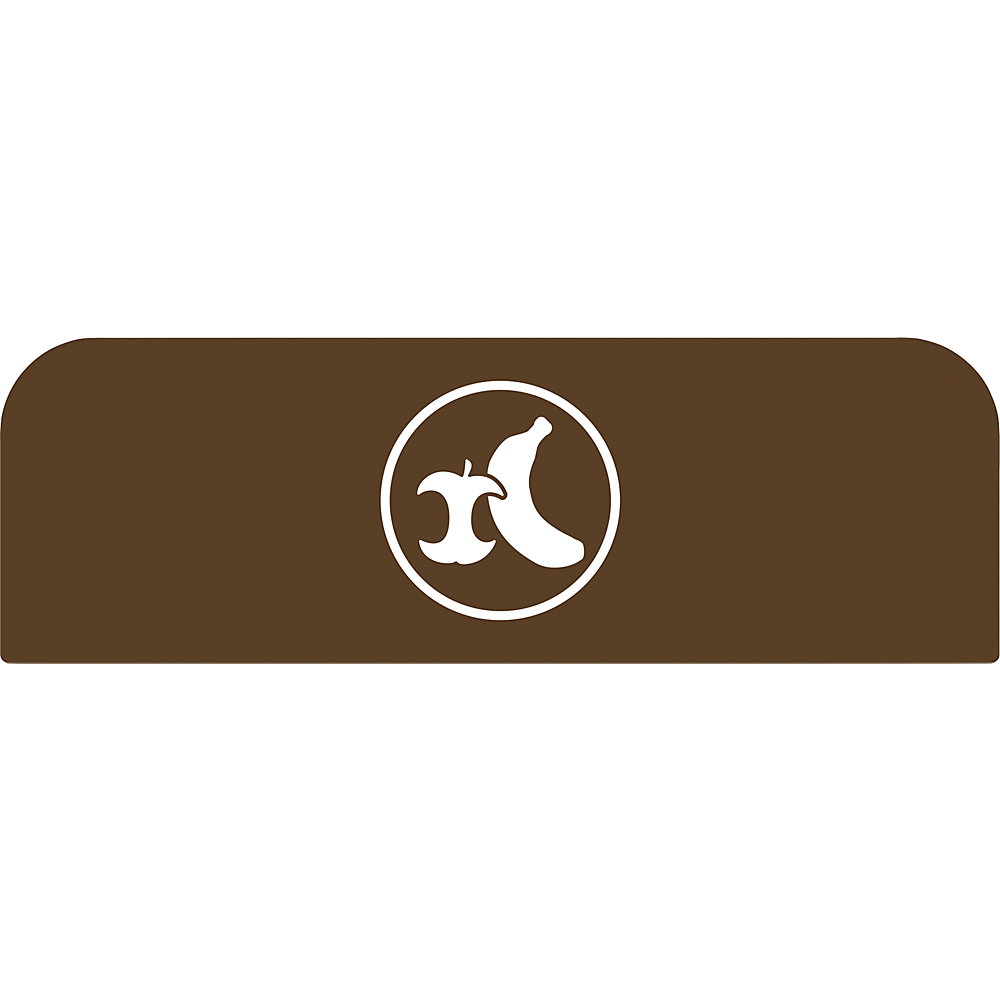 Rubbermaid Pittogramma Configure™, per contenitori da 87 litri, marrone