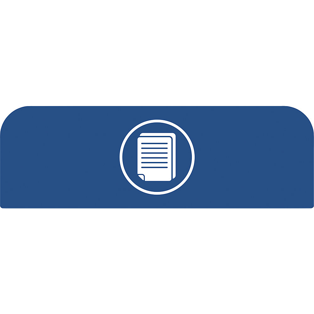 Rubbermaid Pittogramma Configure™, per contenitori da 87 litri, blu