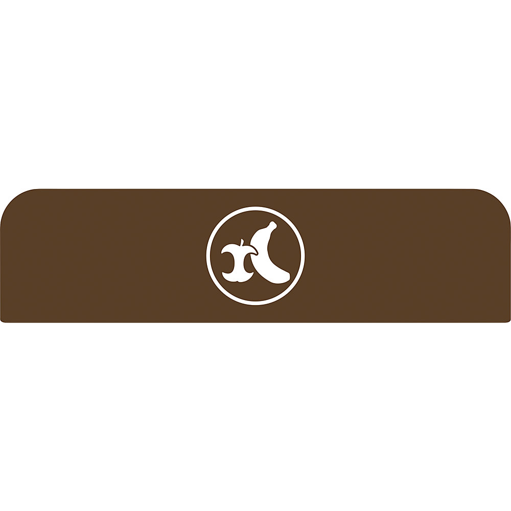 Rubbermaid Pittogramma Configure™, per contenitori da 125 litri, marrone