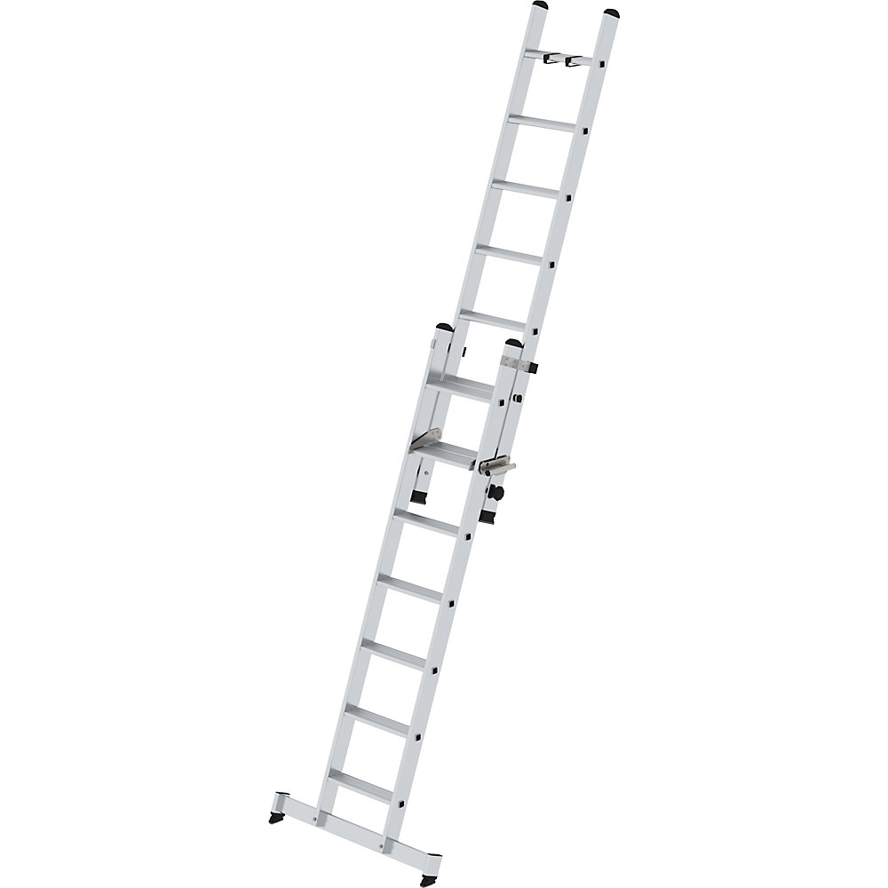 MUNK Scala scorrevole a gradini, 2 elementi, con trasversa nivello®, 14 gradini