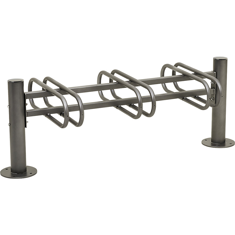 PROCITY Rastrelliera per biciclette PROVINCE, 6 posti, su due lati, grigio