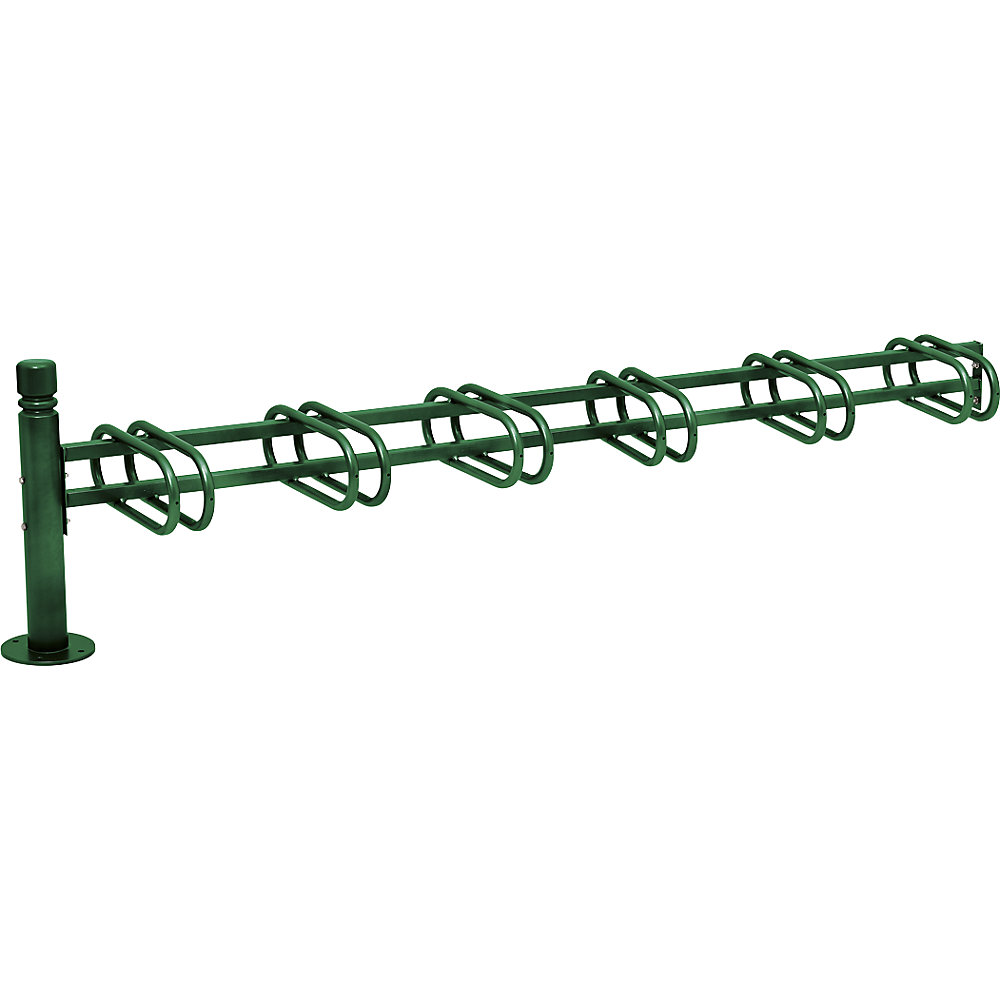 PROCITY Rastrelliera per biciclette CITY, modulo aggiuntivo da 6 posti, su un lato, verde muschio