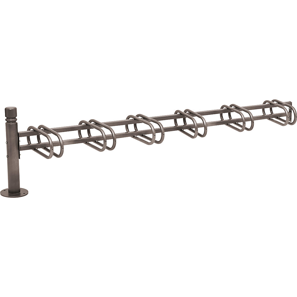 PROCITY Rastrelliera per biciclette CITY, modulo aggiuntivo da 6 posti, su un lato, grigio