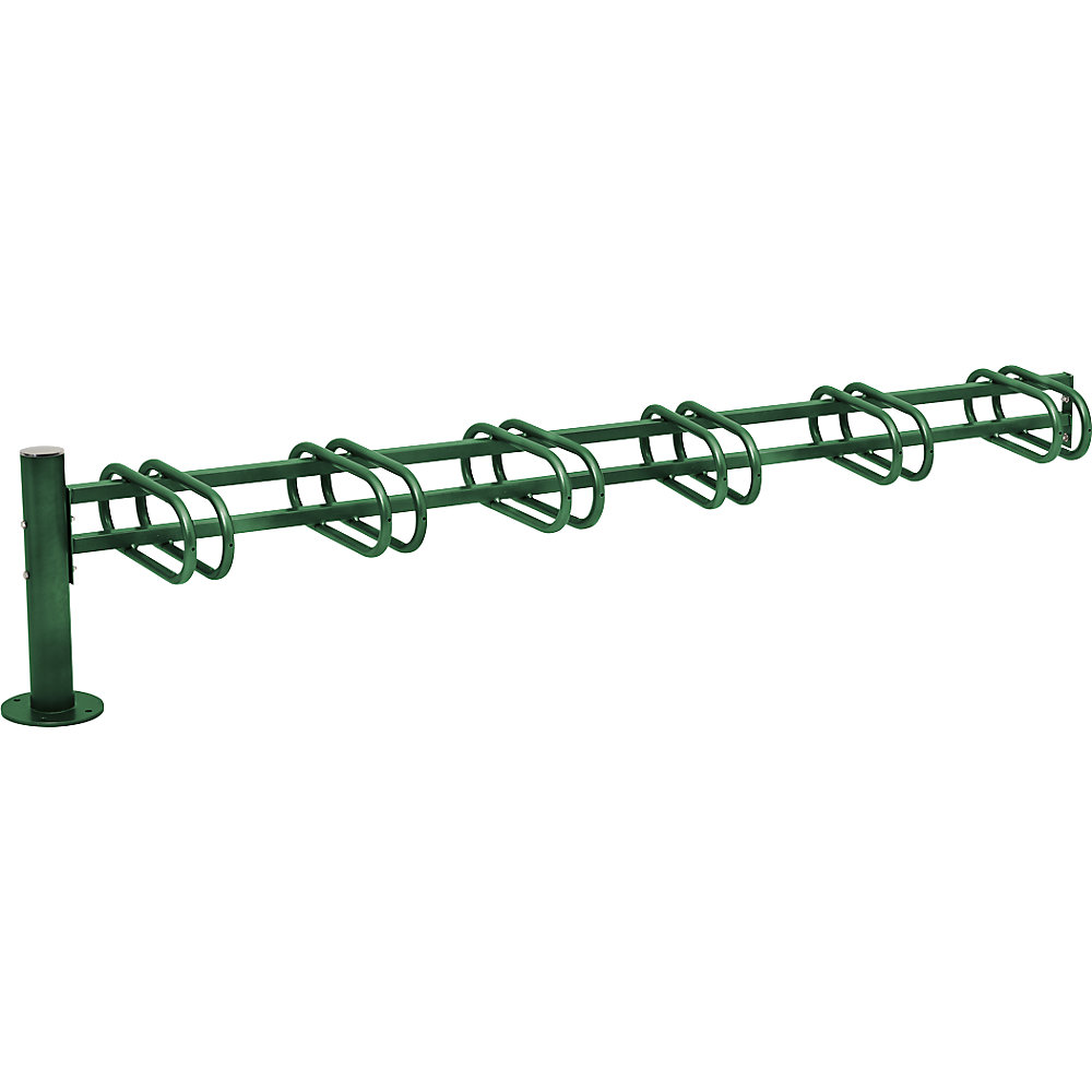 PROCITY Rastrelliera per biciclette PROVINCE, modulo aggiuntivo da 6 posti, su un lato, verde muschio