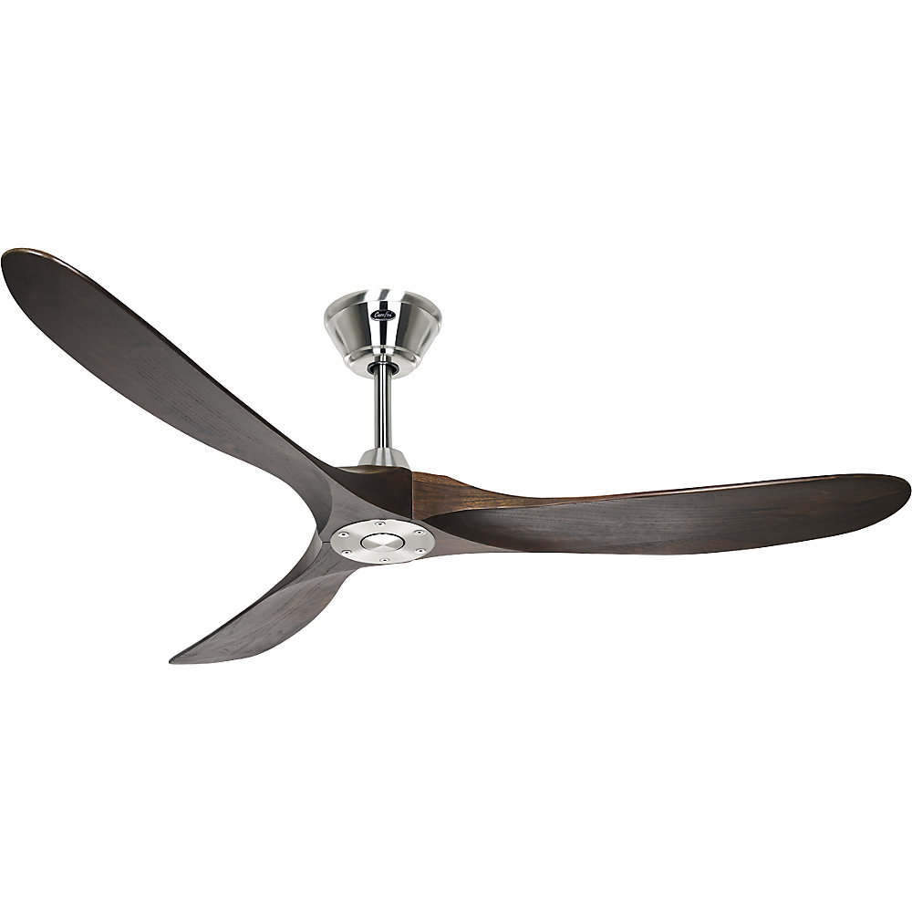Ventilador de techo ECO GENUINO, Ø del aspa 1520 mm, nuez / cromo