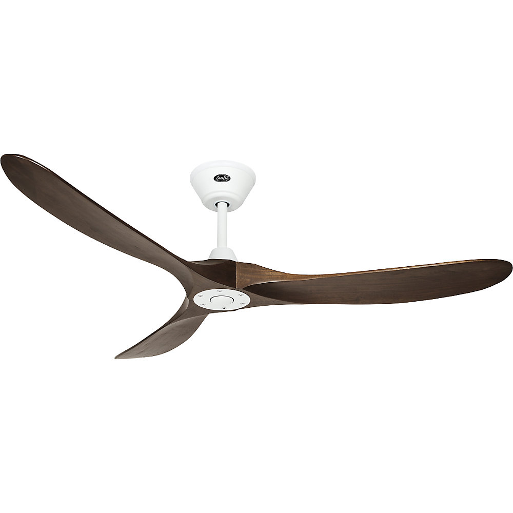 kaiserkraft Deckenventilator ECO GENUINO, Rotorblatt-Ø 1520 mm, nuss / mattweiß 2