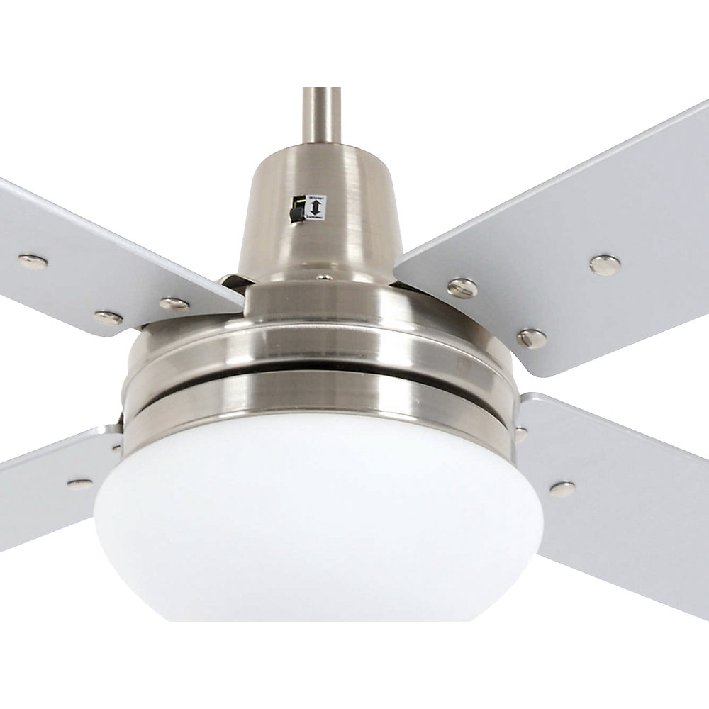 kaiserkraft Deckenventilator AIRFUSION QUEST II, Rotorblatt-Ø 1220 mm, Chrom gebürstet 2