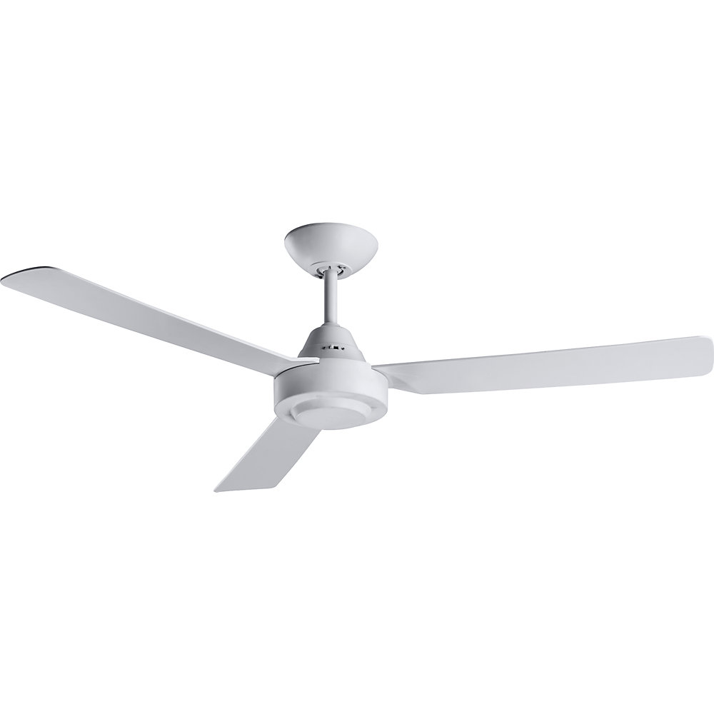 Bayside Calypso Ventilateur de plafond 45 W (Ø x H) 1220 mm x 310 mm blanc avec interrupteur mural