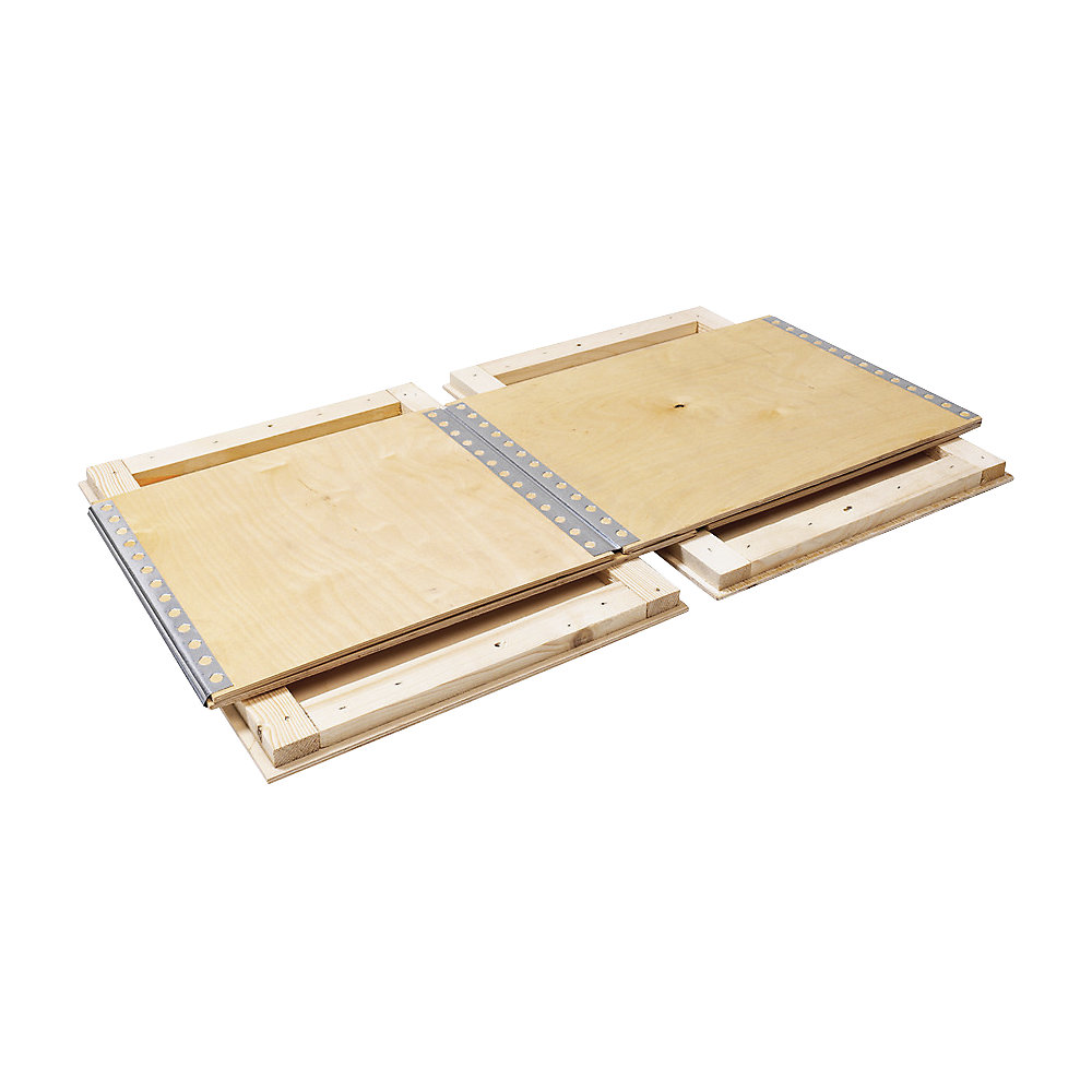 Holzfaltkiste, ohne Kufen, Außen-LxBxH 1195 x 755 x 635 mm ratioform economy 2