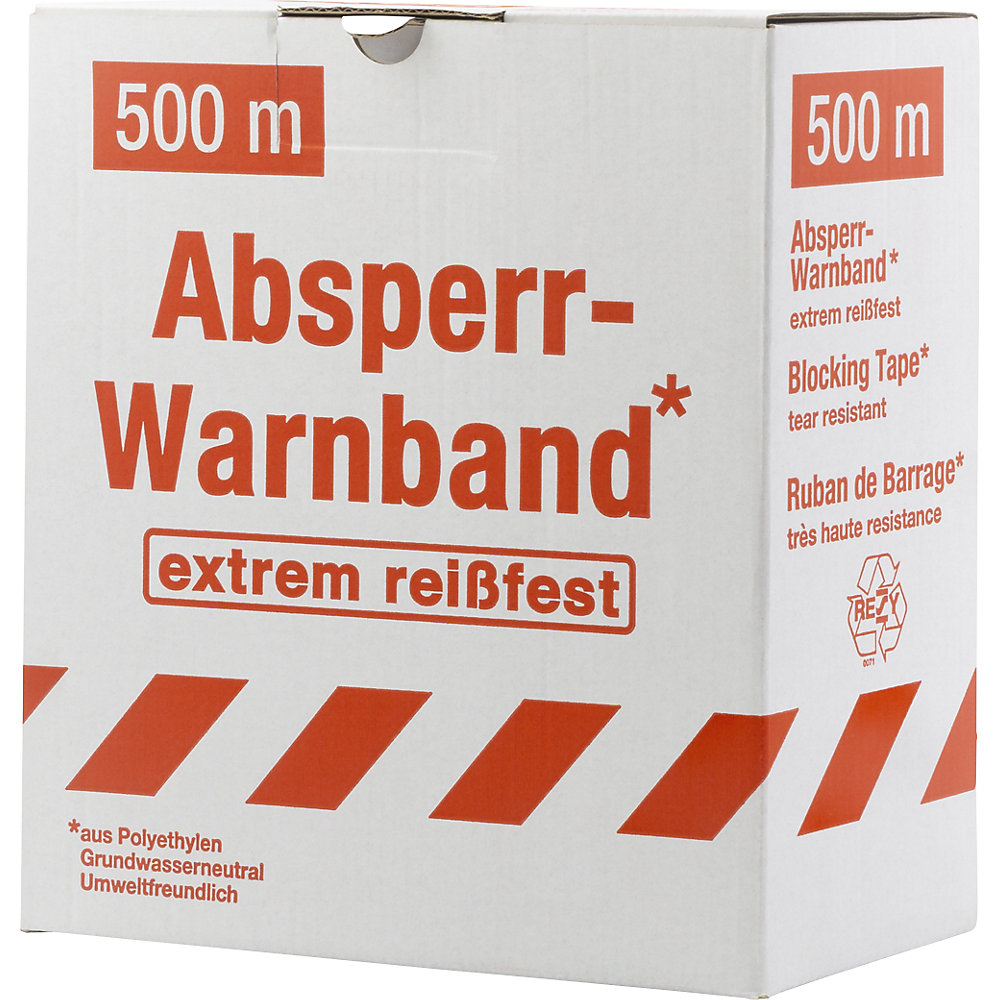 Kaiserkraft Barricade Tape Red/White 80mm 500m 2