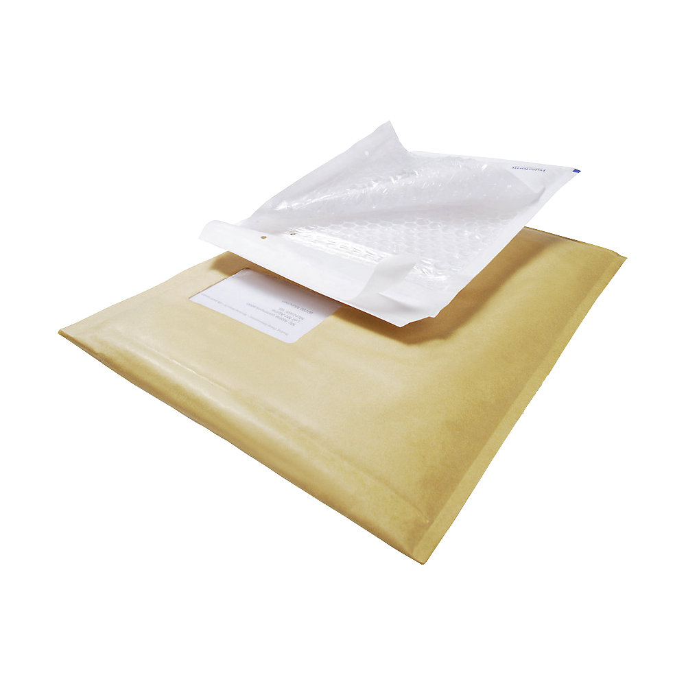 kaiserkraft Versandtasche aroFOL®, Recyclingpapier mit Luftpolsterschutz, Innen-LxB 360 x 265 mm, braun, VE 100 Stk 2