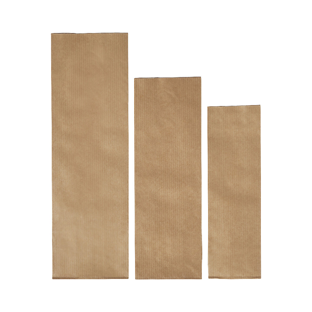 Blockbodenbeutel, aus Kraftpapier, Pergamentersatz, LxB 175 x 55 mm, VE 1000 Stk, ab 5 VE ratioform 2