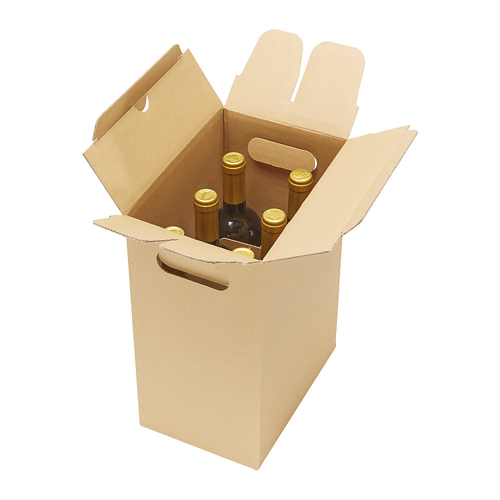 Image of Scatola per 6 bottiglie di vino flow