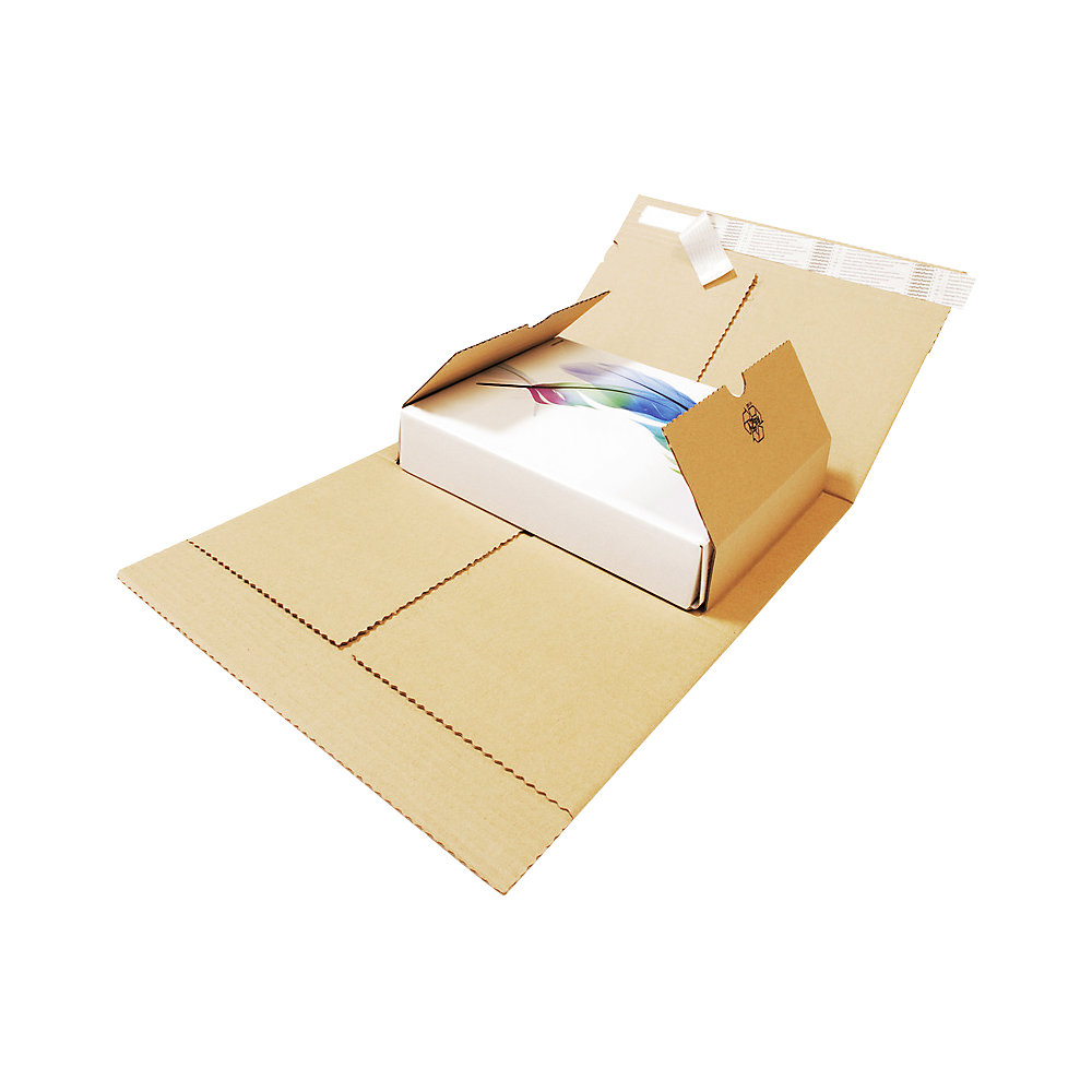 VarioBuchpack, mit 1-fachem Selbstklebeverschluss, LxB 350 x 260 mm, ab 20 Stk ratioform flow 2