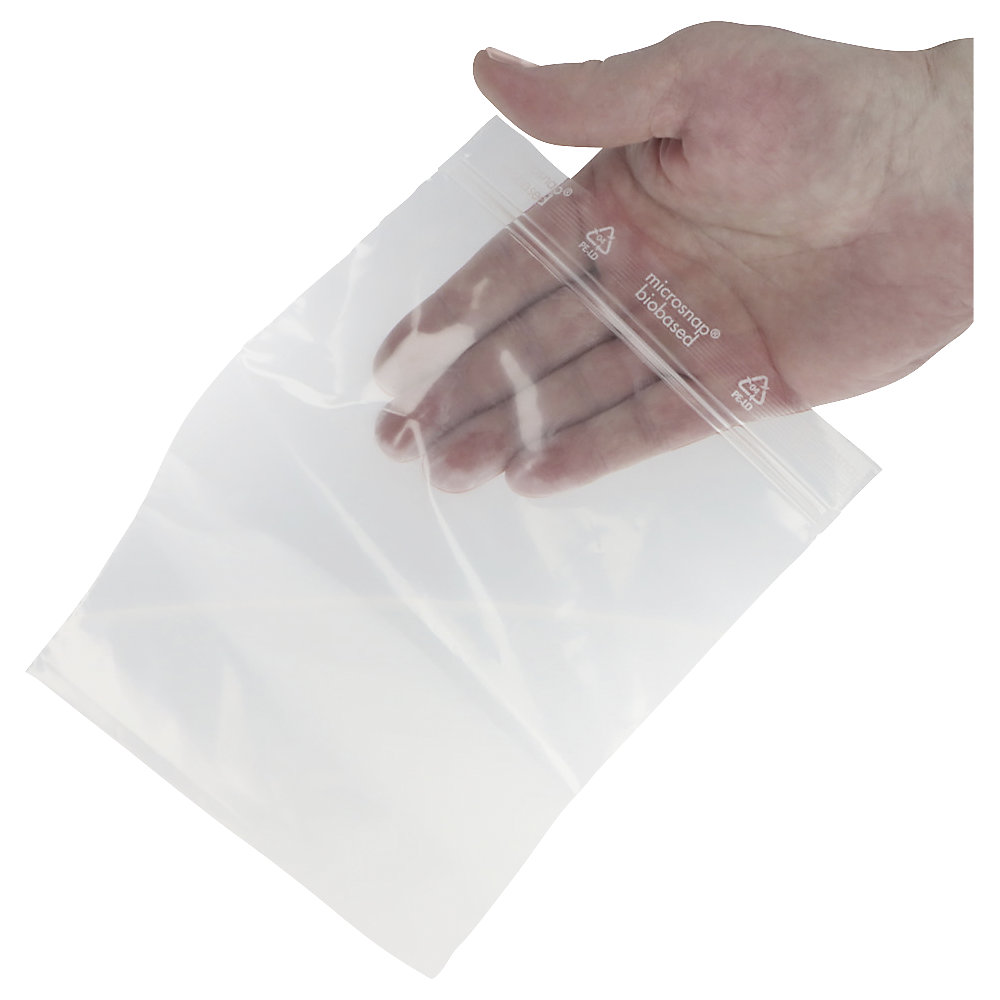 Druckverschlussbeutel BIO-LDPE Transparent 120 x 170 mm 2