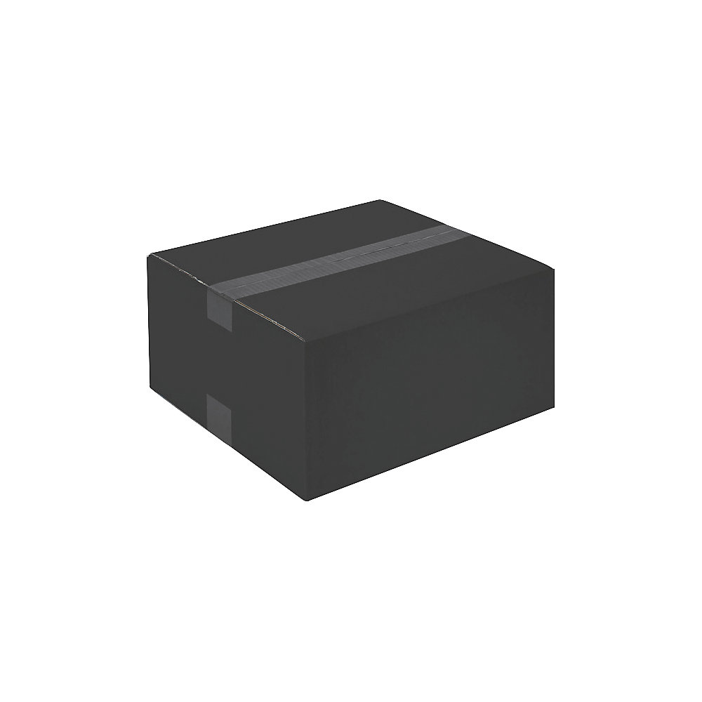 Versandkarton, schwarz, Innenmaße 354 x 314 x 162 mm, ab 50 Stk ratioform