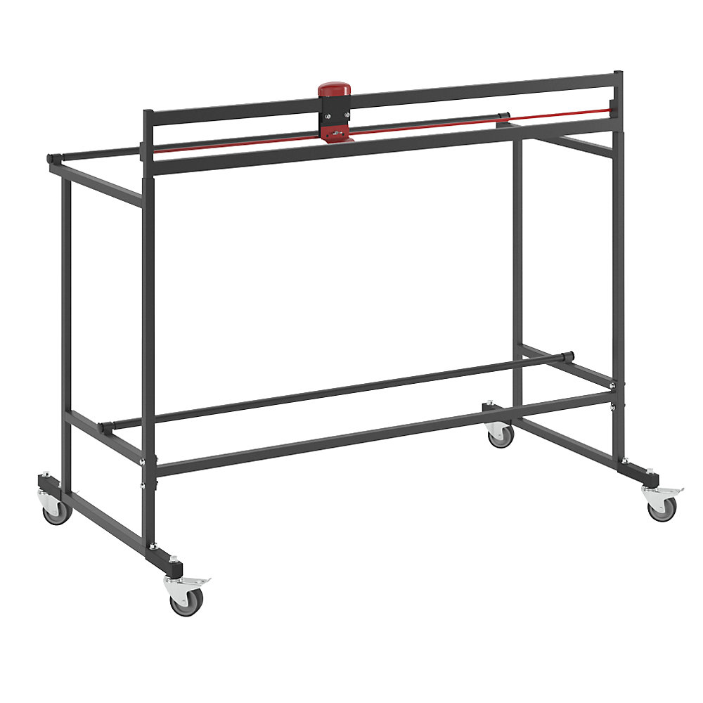 Abrollständer mit Lenkrollen und Schneidevorrichtung, für Rollenbreite 1250 mm, H 1160 mm, ab 5 Stk ratioform 2