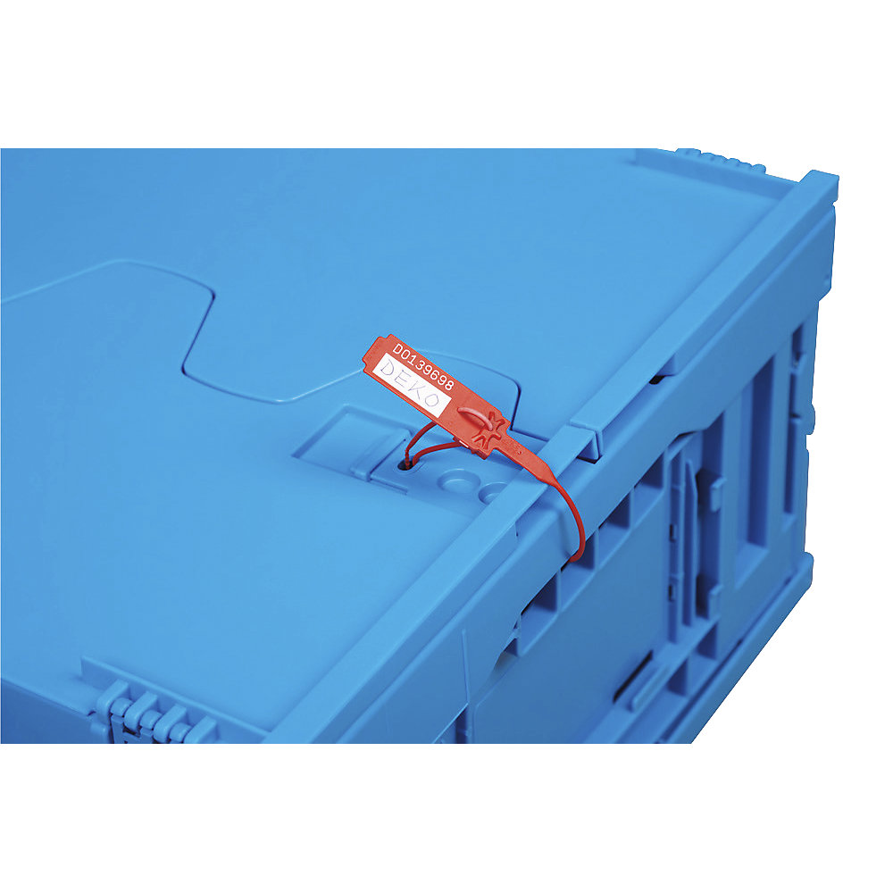 Durchziehplombe, PP, VE 10 Stk, 342 mm, rot, ab 100 VE ratioform 2