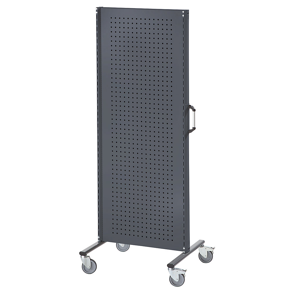 ANKE Industrial partition wall system, mobile standard module, width 800 mm, charcoal