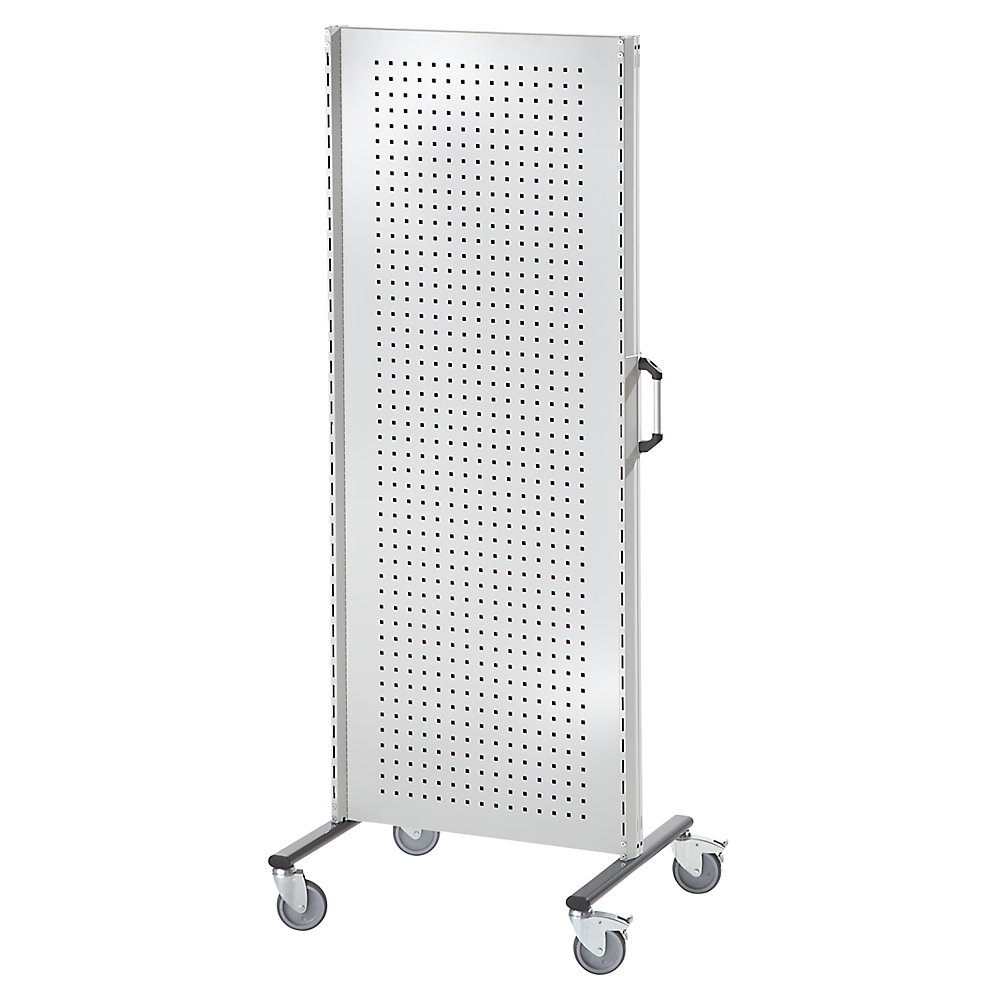 ANKE Industrial partition wall system, mobile standard module, width 800 mm, light grey