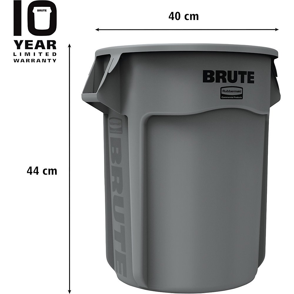 Rubbermaid BRUTE Universal Container Gray 2