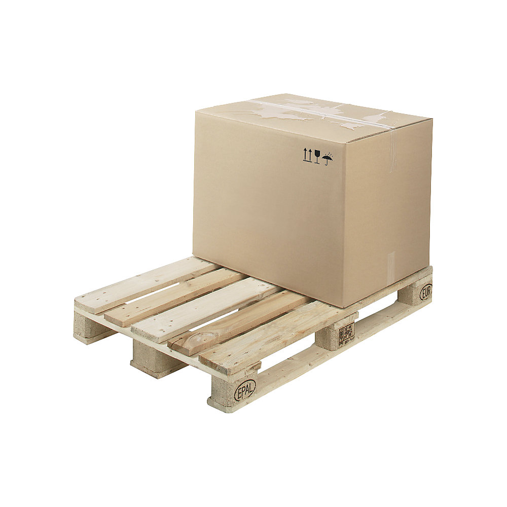 Exportbox, wasserabweisend, LxBxH 1180 x 775 x 760 mm, 1 Europalette, ab 10 Stk ratioform terra 2