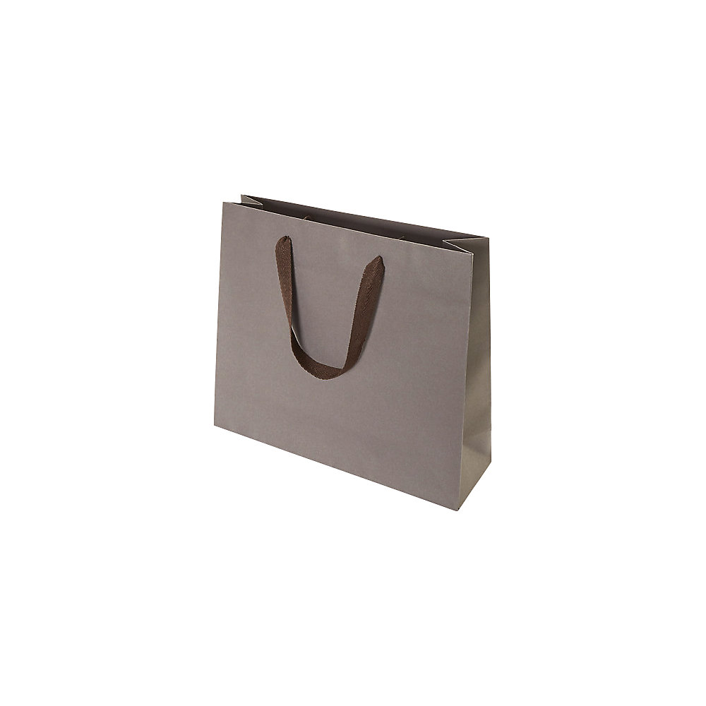 Papiertragetasche Style UNI, dunkelbraun, LxBxH 320 x 100 x 275 mm, VE 200 Stk, ab 10 VE ratioform