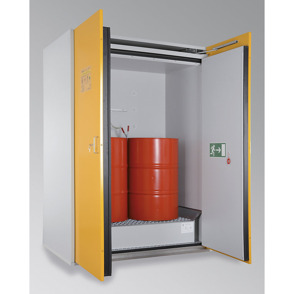 LaCont Typ 90 Drum Storage Cabinet Yellow 220 cm 2