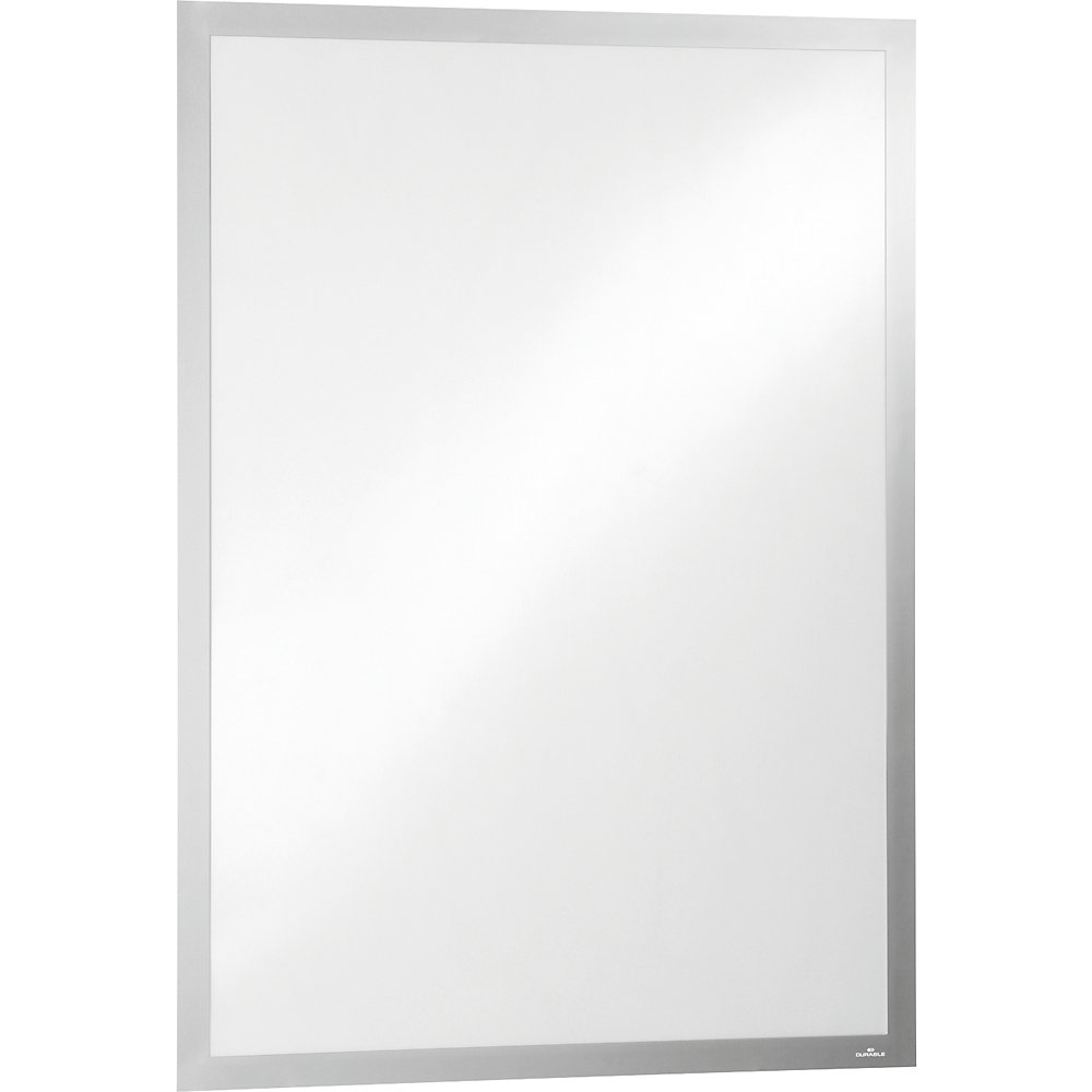 DURABLE DURAFRAME® POSTER information frame, self-adhesive, for format A1, silver, pack of 2