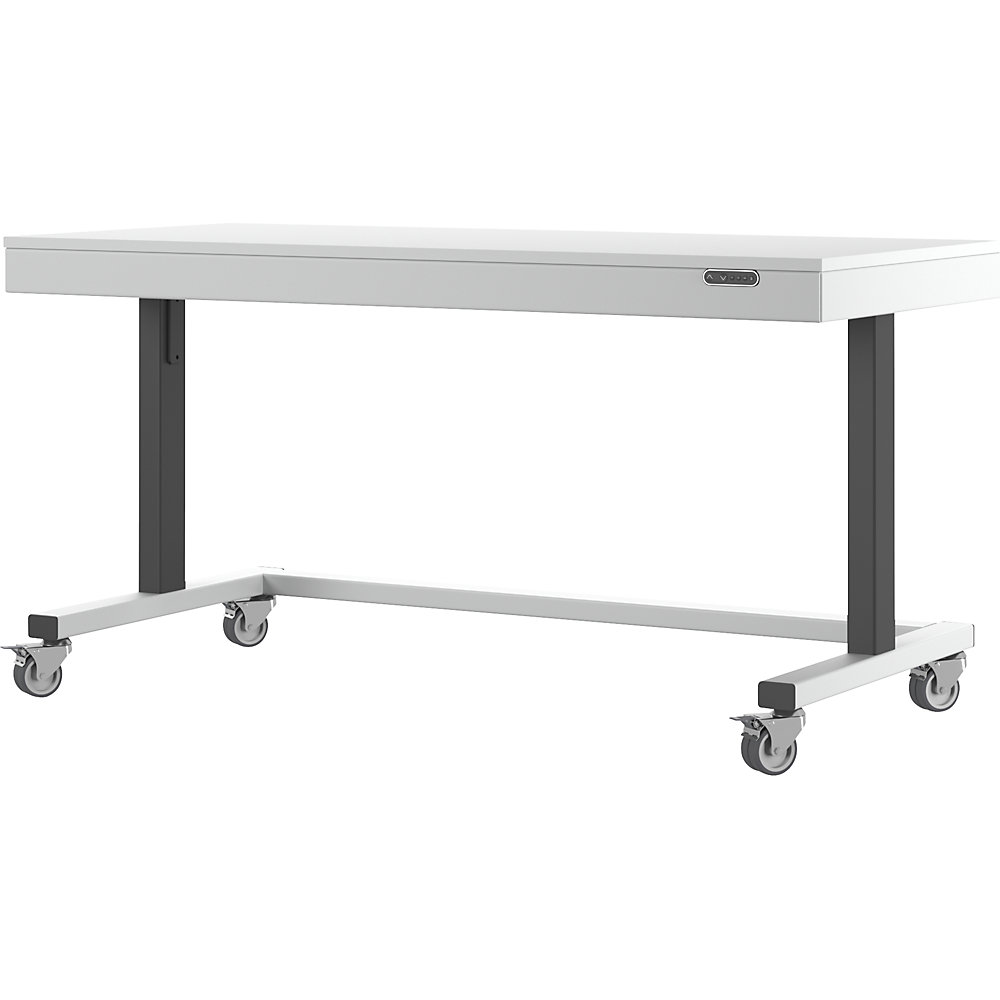 Eurokraft Pro Electric Height Adjustable Workbench Grey 2