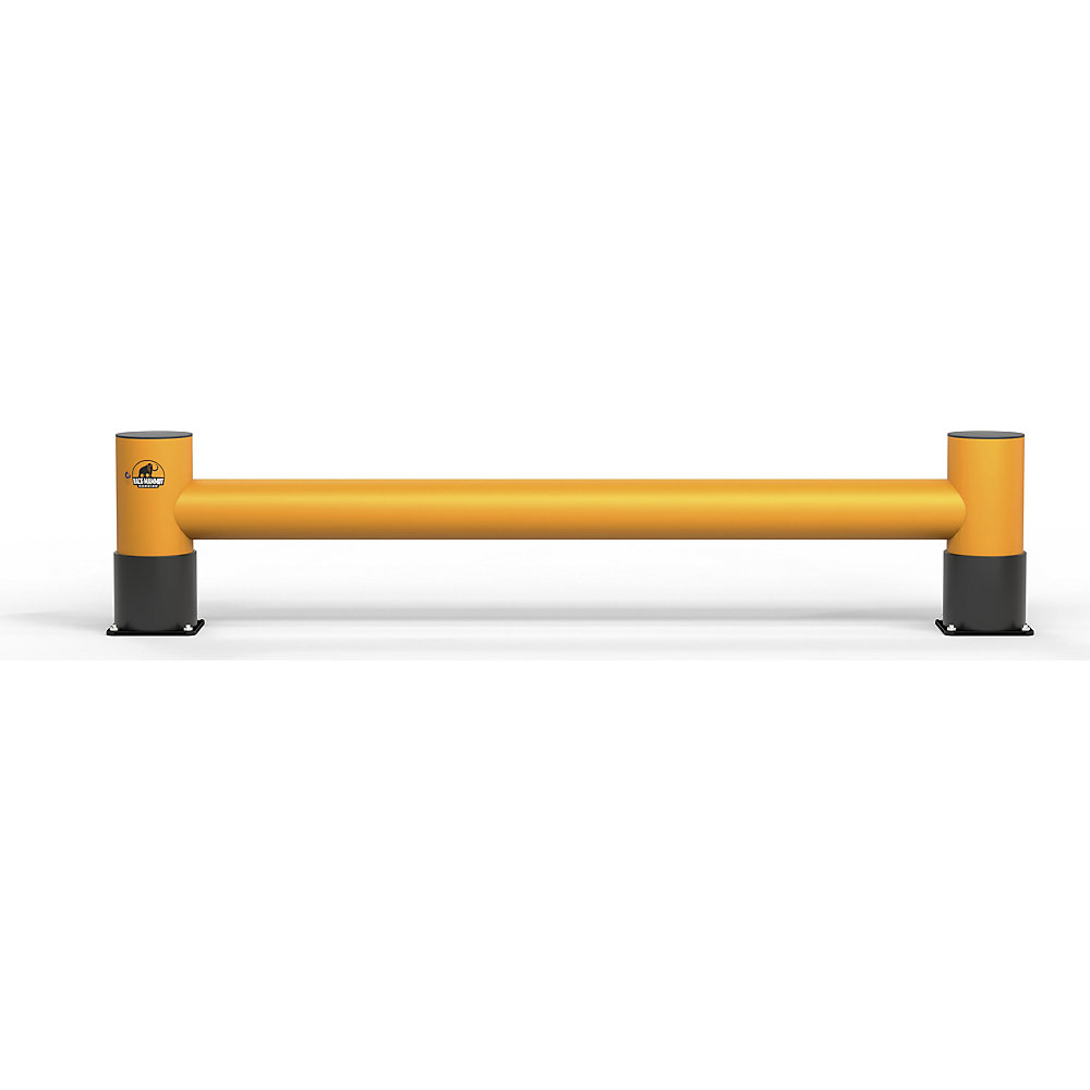 Rammschutzbarriere, Höhe 450 mm, Einzelplanke, Länge 2 m, verkehrsgelb Ampere Rack Mammut