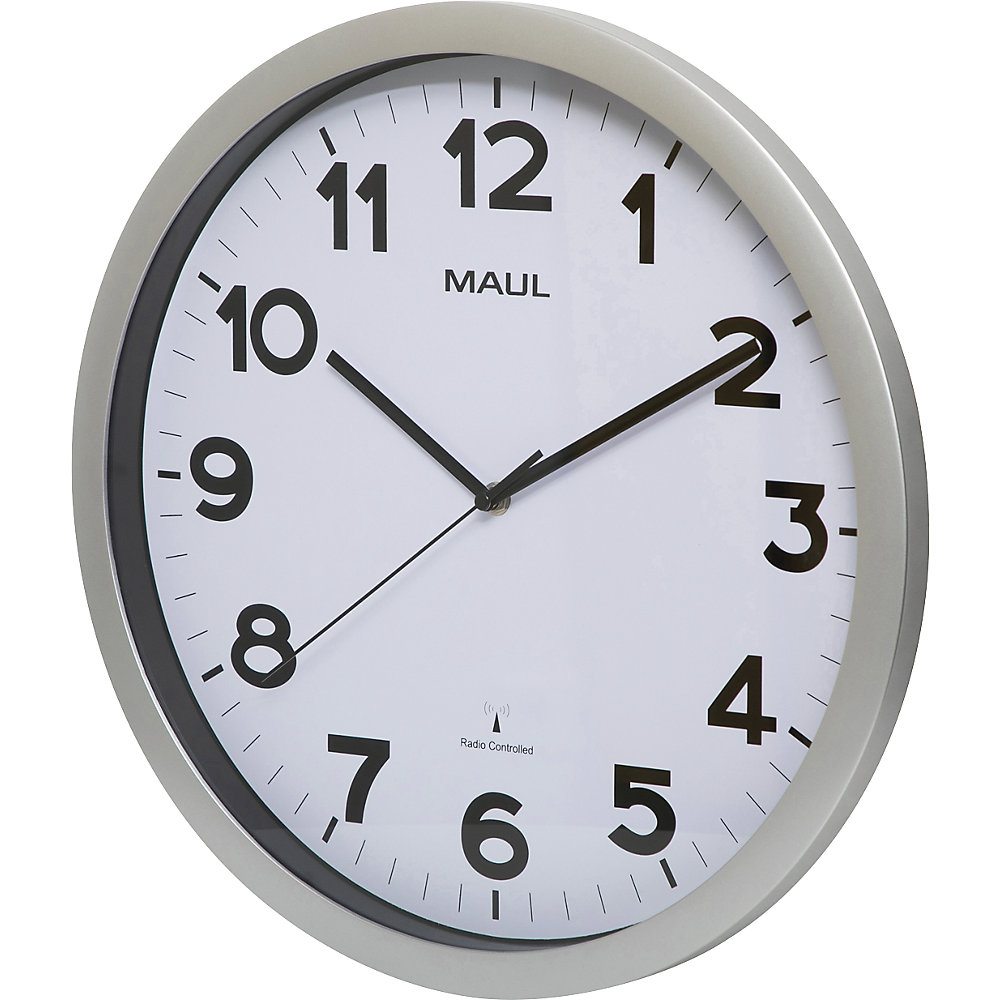 Wanduhr MAULstep, Kunststoff, Funkuhrwerk, Ø 400 mm MAUL 2