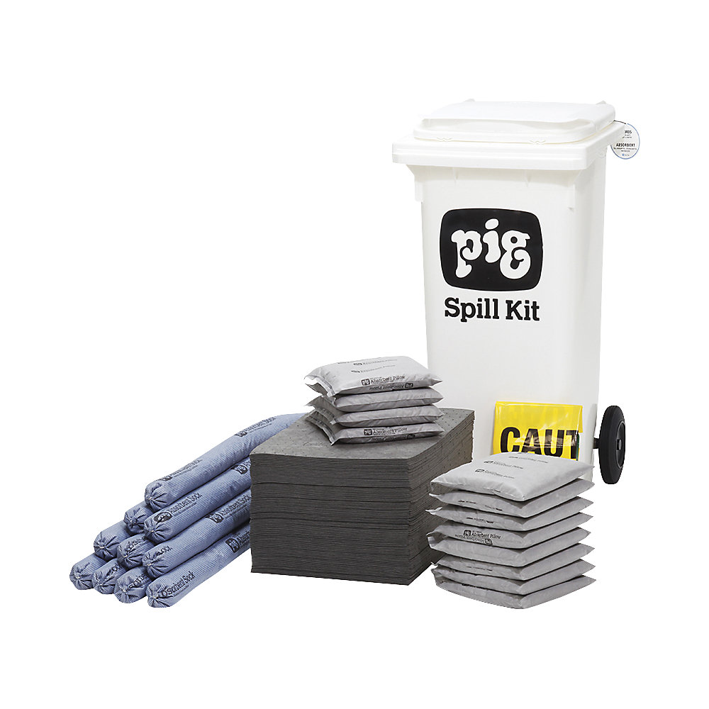 PIG Mobile Emergency Kit Small Universal White 120L 2
