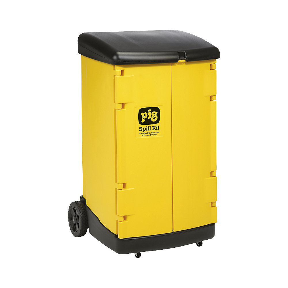 PIG Chemical Spill Cart Yellow Black 2