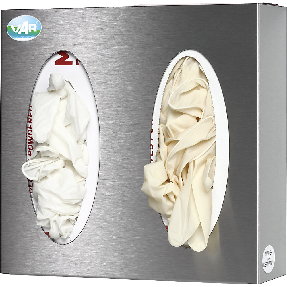 VAR Wall Dispenser Stainless Steel 2-fold