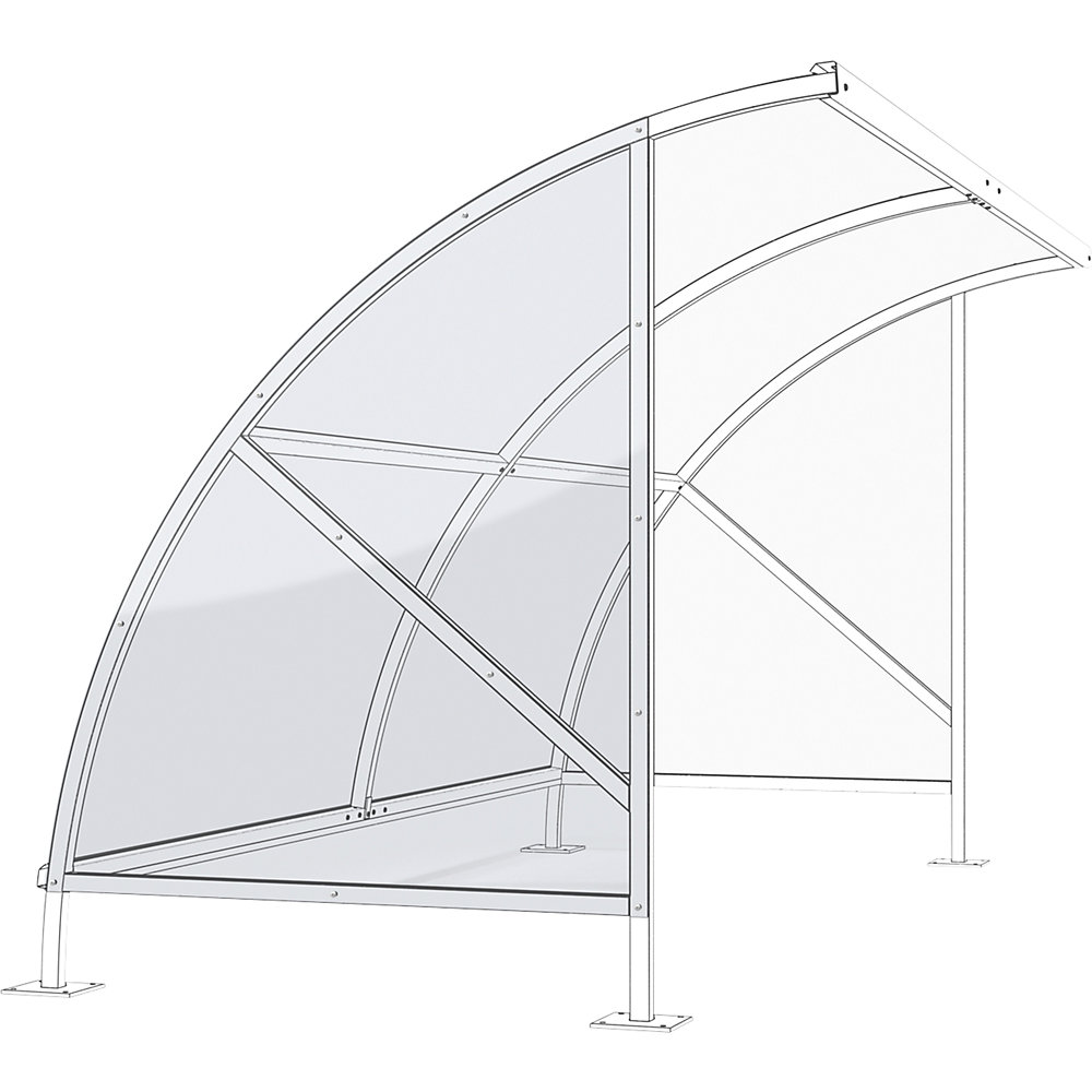 Boční stěna přístřešku pro kola WSM