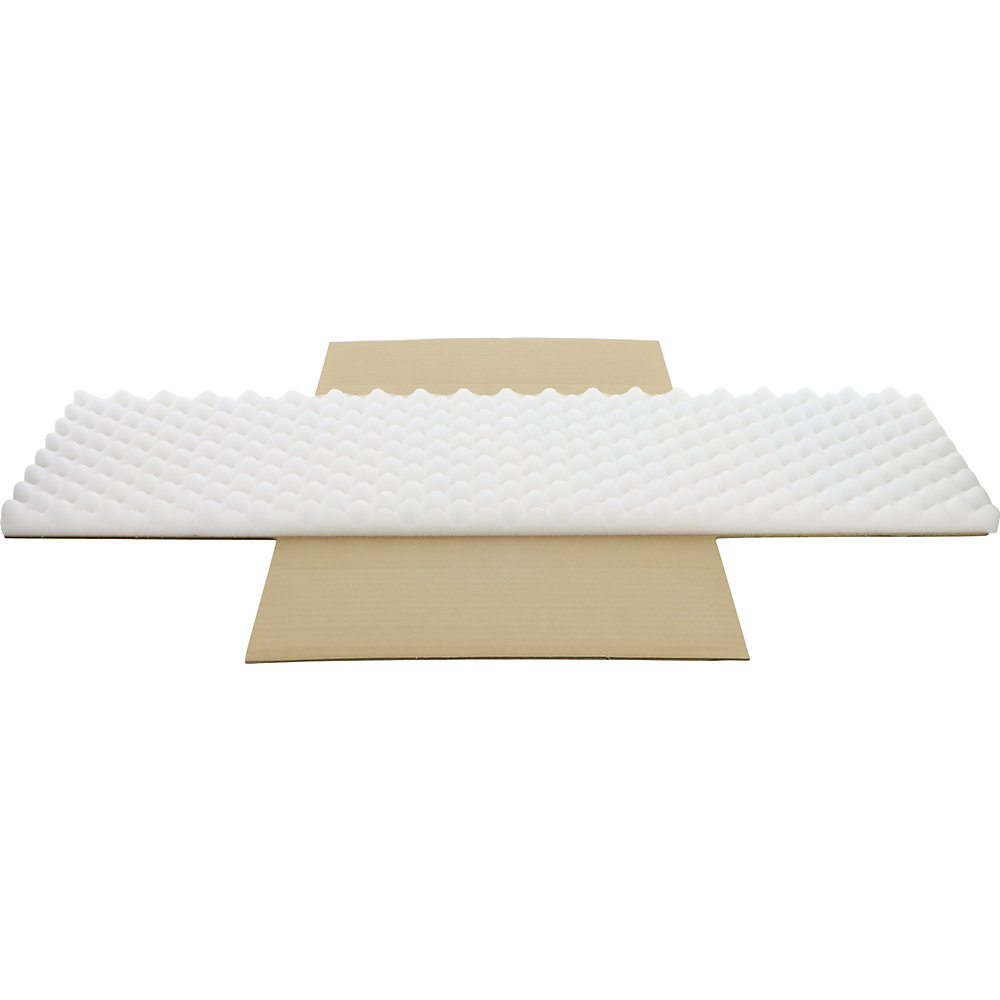 Kreuzverpackung, mit Schaumpolster, Innenmaße 600 x 425 x 40 mm, ab 20 Stk ratioform flow 2