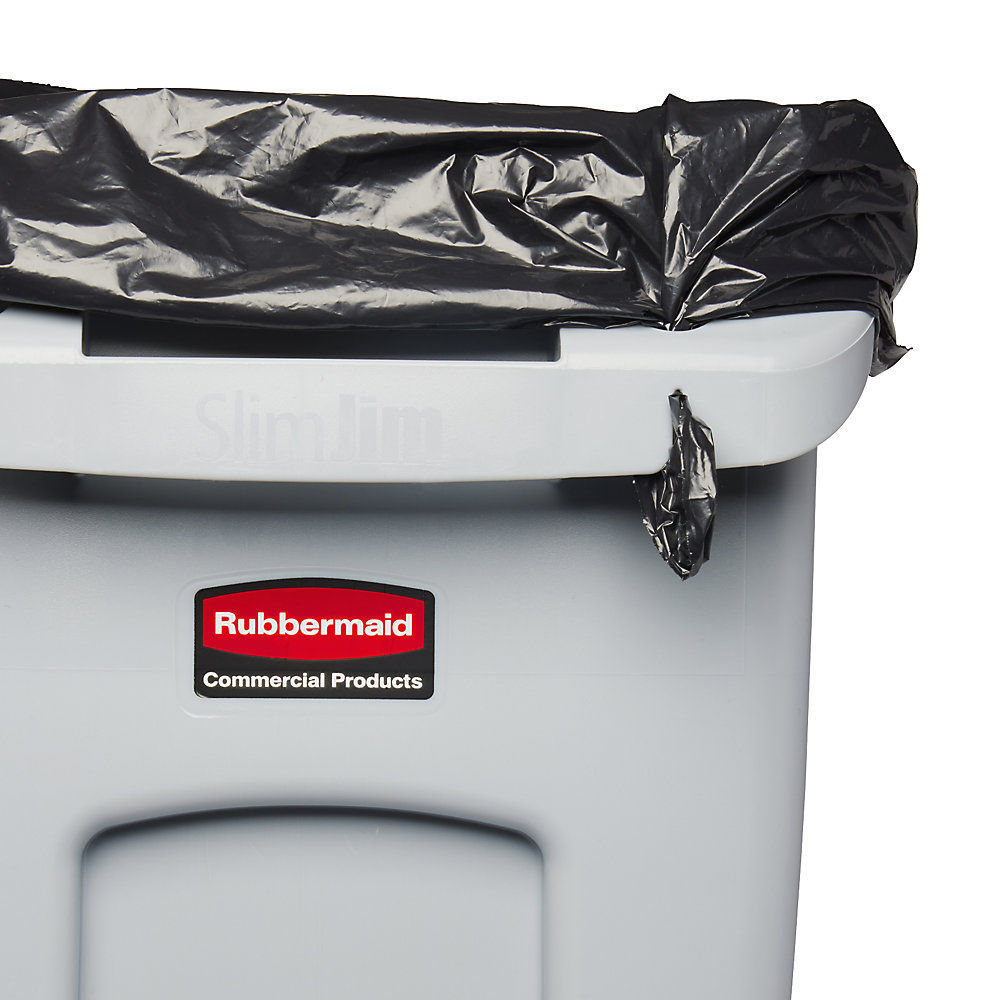 Wertstoffsammler SLIM JIM®, Volumen 60 l, Schwingdeckel, grau Rubbermaid 2