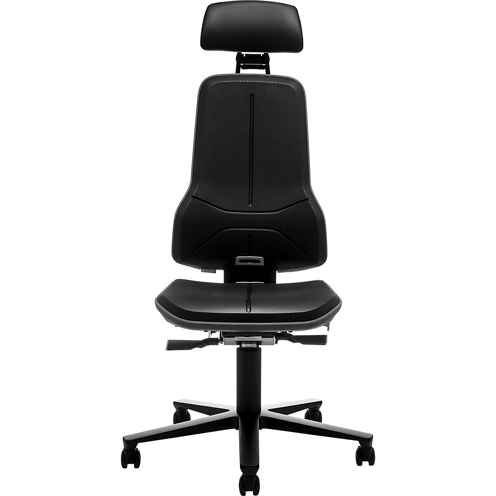 bimos NEON Office Chair Castors Headrest Grey 2