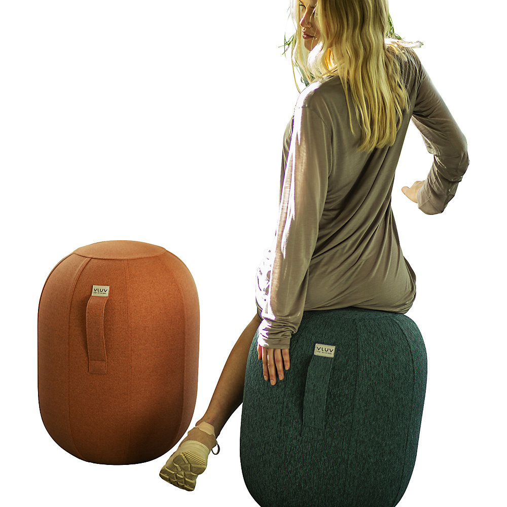 kaiserkraft VLUV KAPSUL SOVA Balancehocker M, Sitzhöhe 480 - 520 mm, Polyester, lachsorange 2