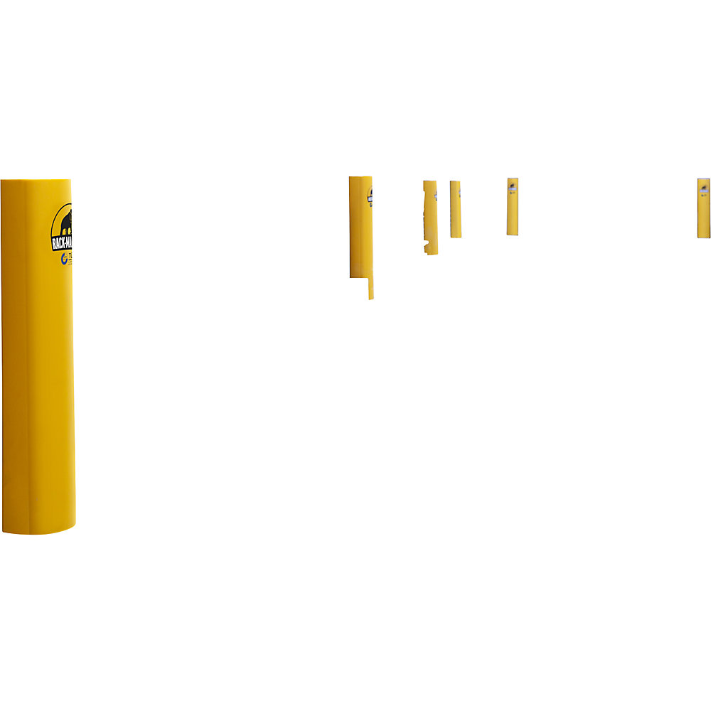 Regalanfahrschutz, aus Polypropylen, Höhe 600 mm, Regalständerbreite 70 - 89 mm Ampere Rack Mammut 2